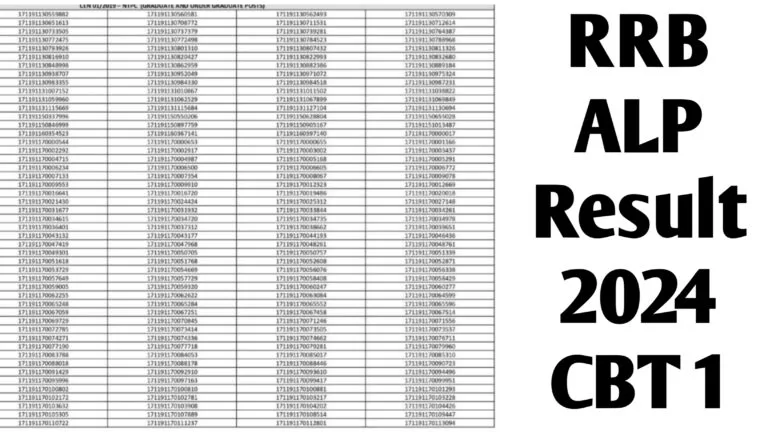 RRB ALP CBT-1 Result 2025 Date, Check Merit List & Expected Cut-off Marks