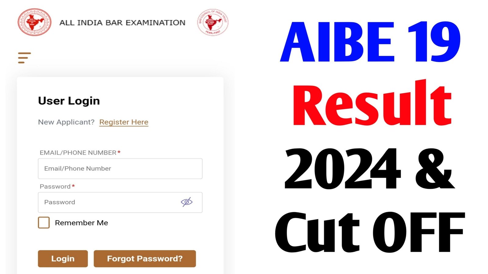 AIBE 19 Result 2024 Release Date - Check Scorecard and Passing Criteria @allindiabarexamination.com