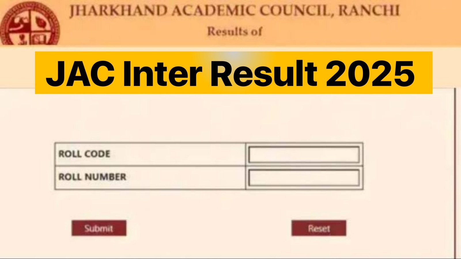 Jharkhand Board Inter Result 2025 : Check Result at jacresults.com