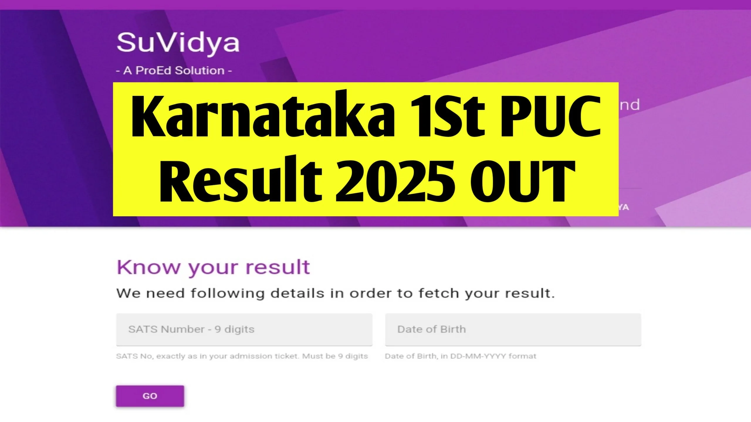 Karnataka 1st PUC Result 2025 : Check KSEAB Class 11 Result at karresults.nic.in