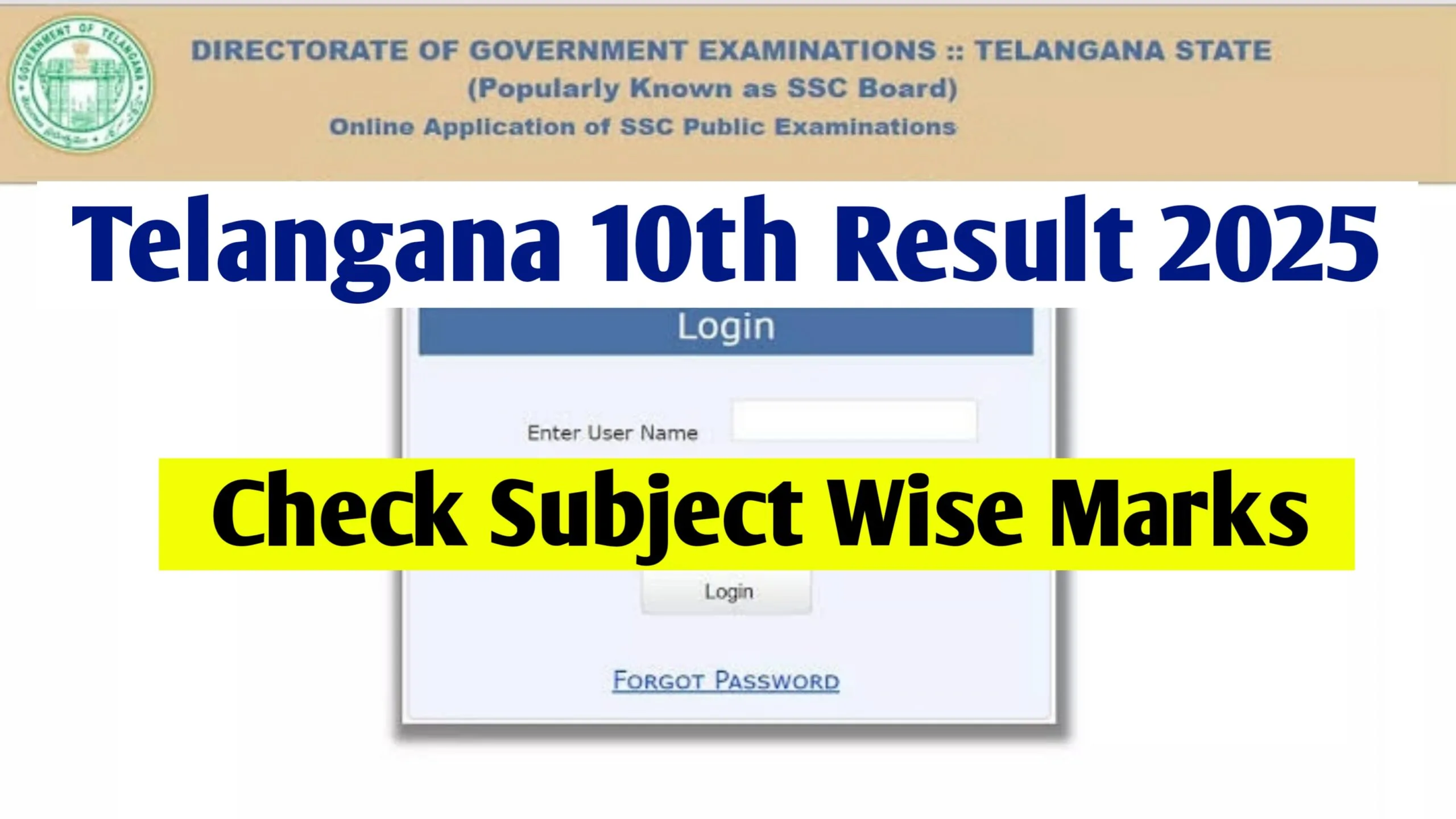 TS SSC Result 2025 At bse.telangana.gov.in : Check Telangana 10th Result 2025 with Marksheet