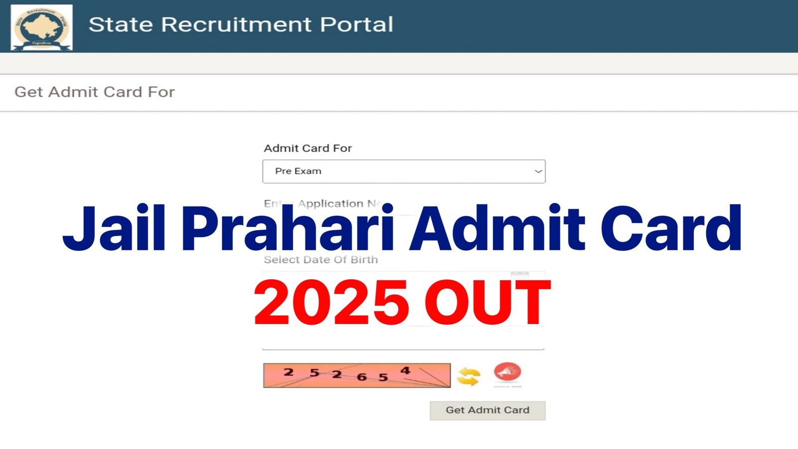 Rajasthan Jail Prahari Admit Card 2025 OUT : Download Jail Prahari Hall Ticket at rssb.rajasthan.gov.in
